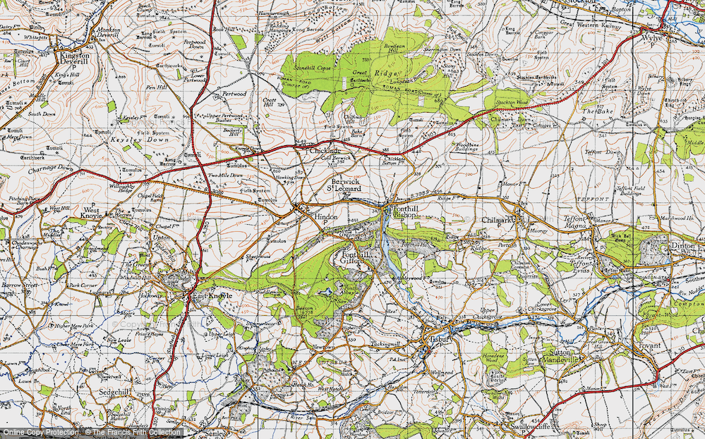 Old Map of Greenwich, 1940 in 1940