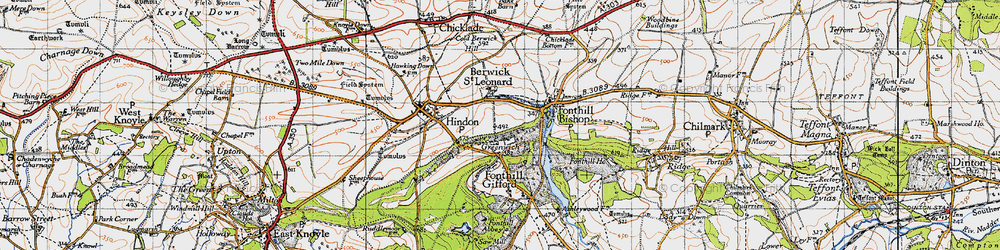 Old map of Greenwich in 1940