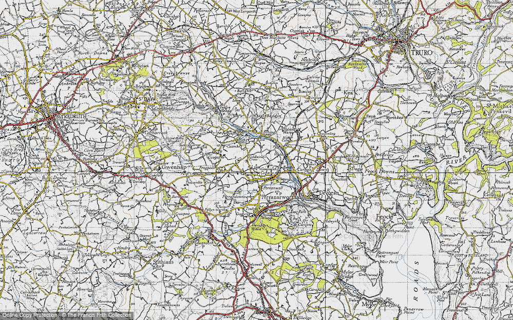 Old Map of Greenwith Common, 1946 in 1946