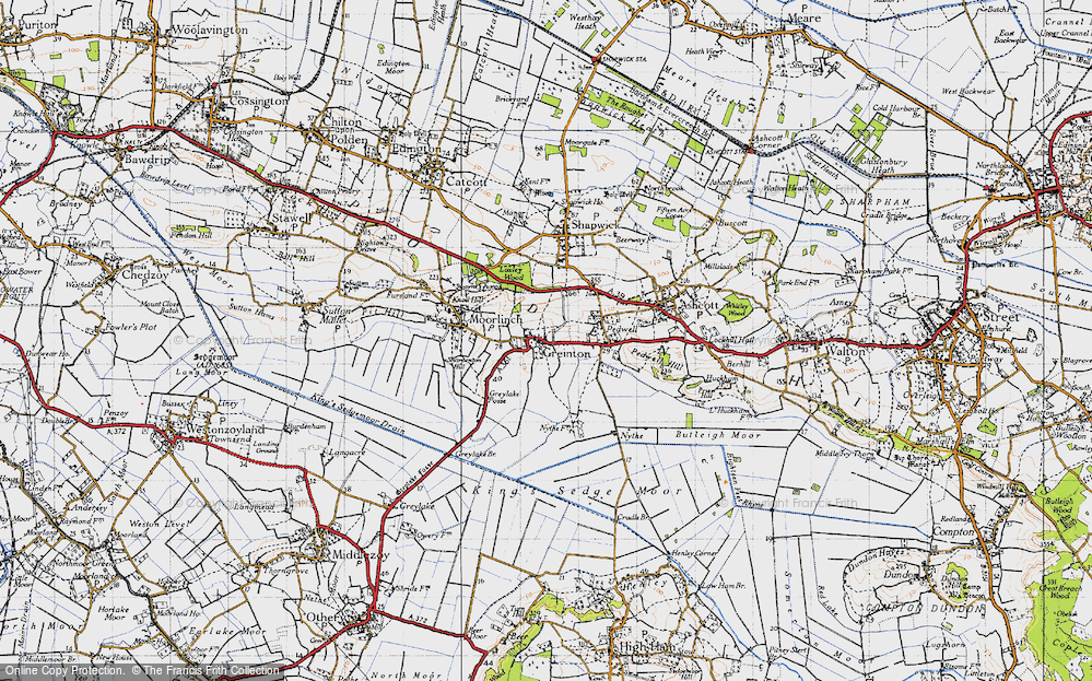 Old Map of Greinton, 1946 in 1946