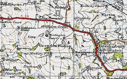 Old map of Westington Court in 1947