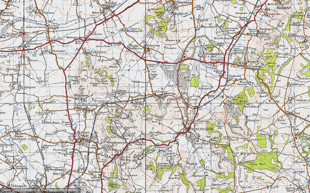 Old Map of Gretton, 1946 in 1946