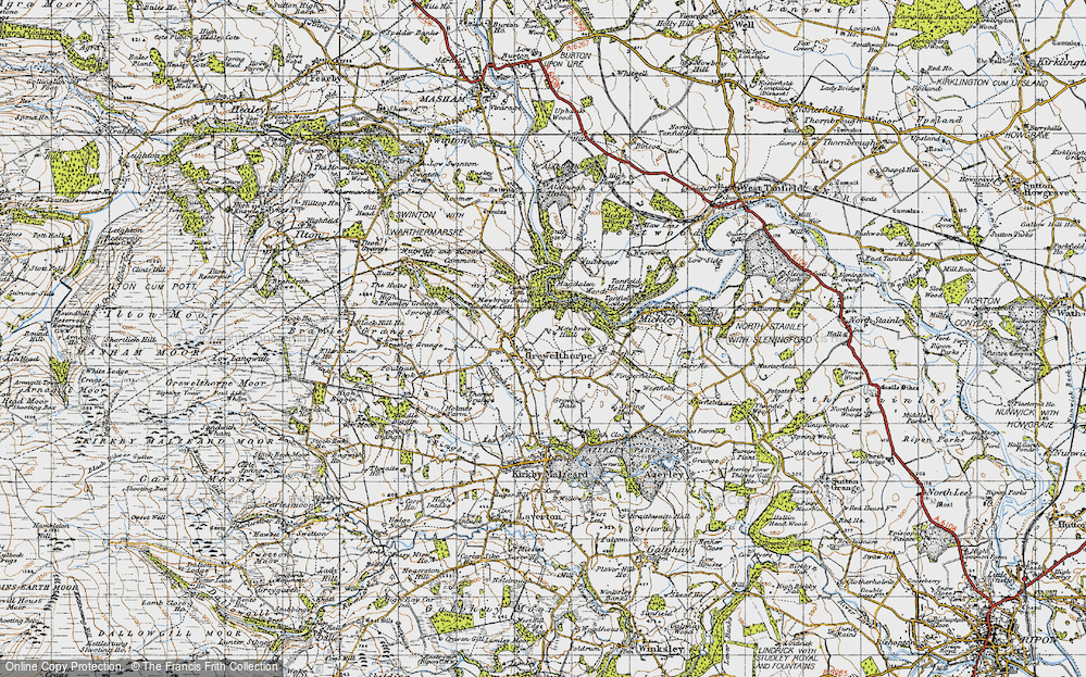 Old Map of Grewelthorpe, 1947 in 1947