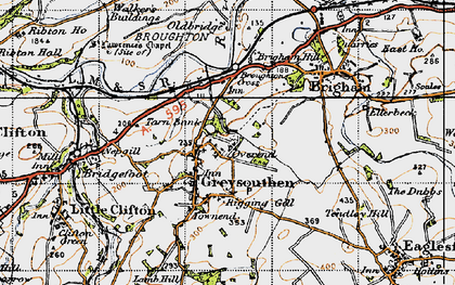 Old map of Greysouthen in 1947