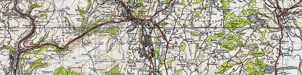 Old map of Griffithstown in 1946