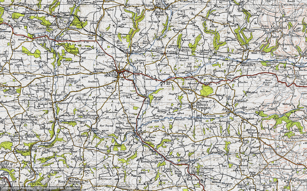 Old Map of Grilstone, 1946 in 1946