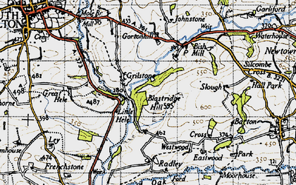 Old map of Grilstone in 1946