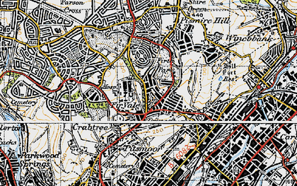 Old map of Grimesthorpe in 1947