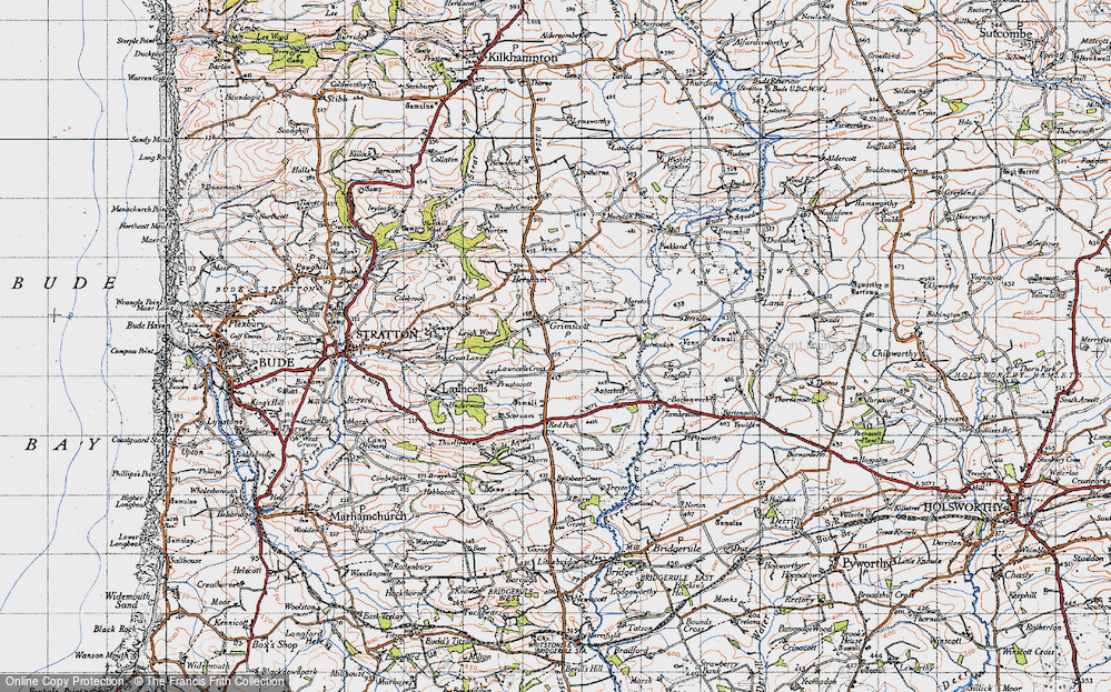 Old Map of Grimscott, 1946 in 1946