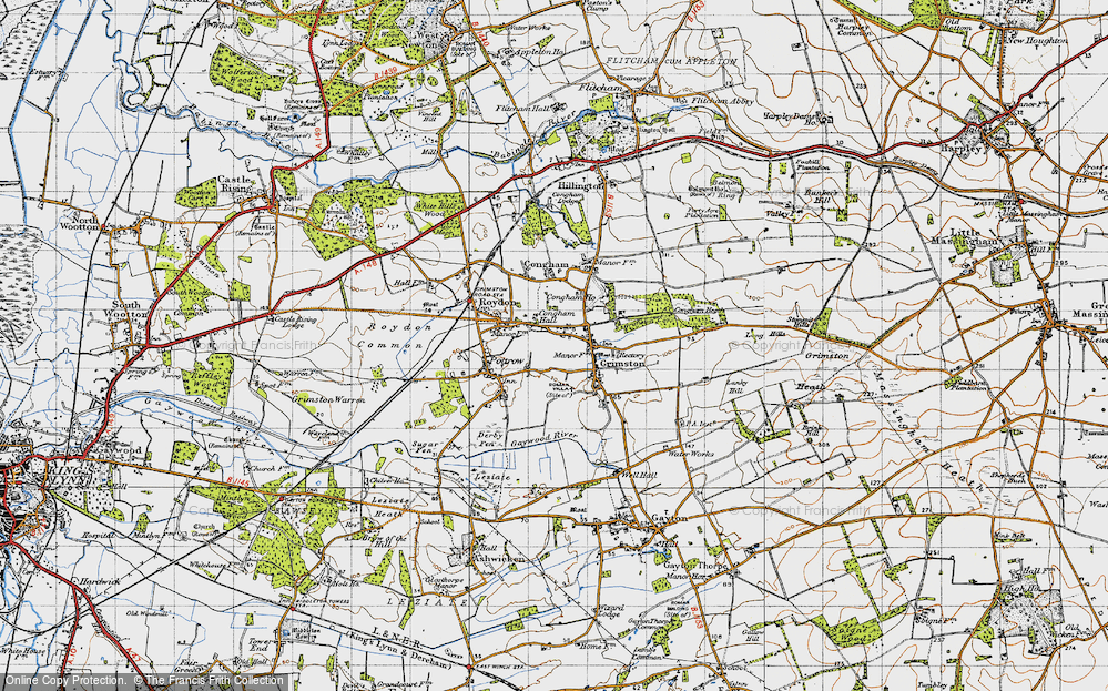 Old Map of Grimston, 1946 in 1946