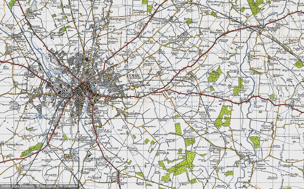 Old Map of Grimston, 1947 in 1947