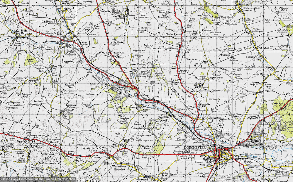 Old Map of Grimstone, 1945 in 1945