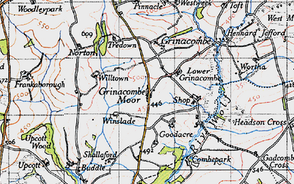 Old map of Buddle in 1946