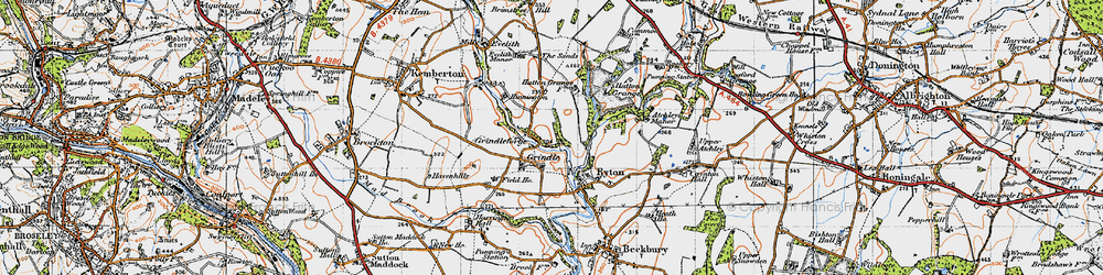 Old map of Harrington Hall in 1946