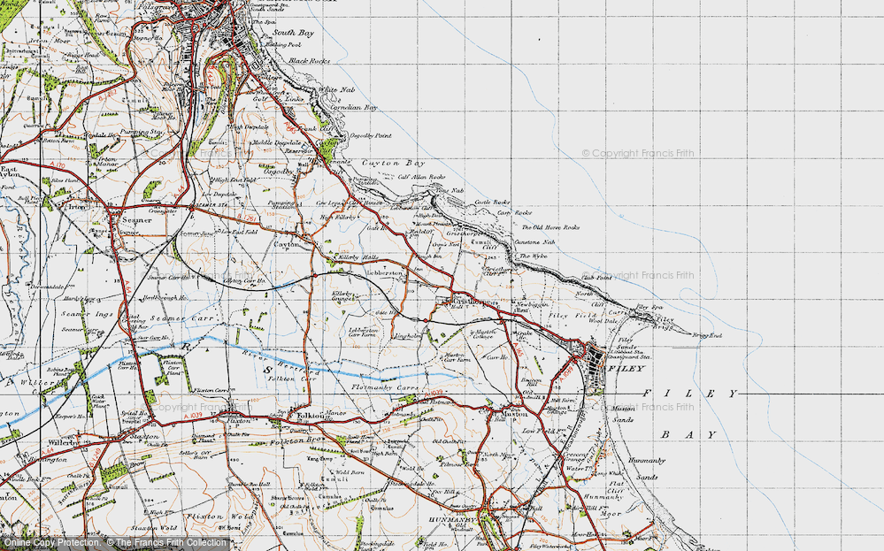 Old Map of Gristhorpe, 1947 in 1947