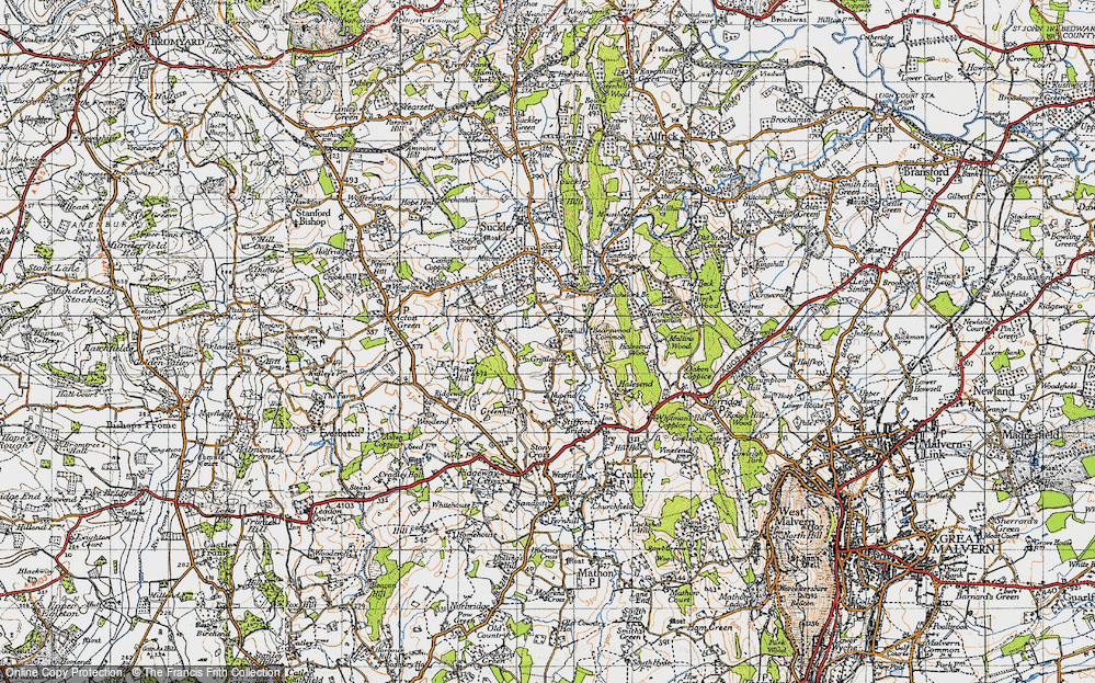 Old Map of Grittlesend, 1947 in 1947