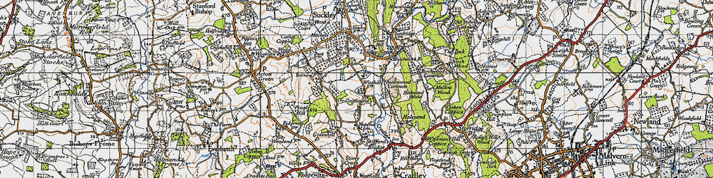 Old map of Grittlesend in 1947