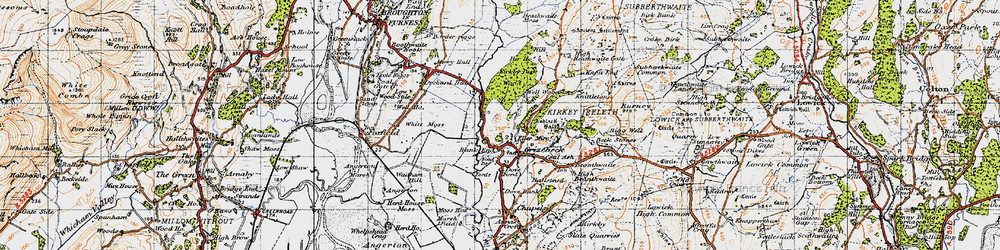 Old map of Grizebeck in 1947