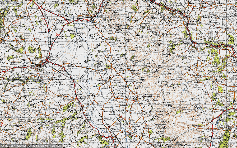 Old Map of Groes Efa, 1947 in 1947