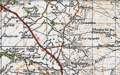 Old map of Fuchas Las in 1947