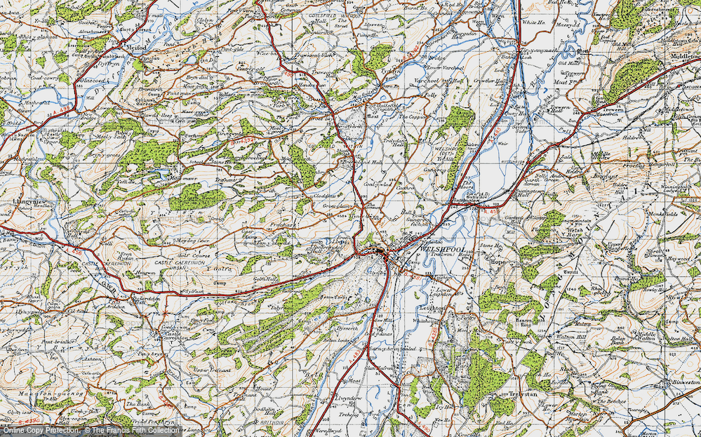 Old Map of Groespluan, 1947 in 1947