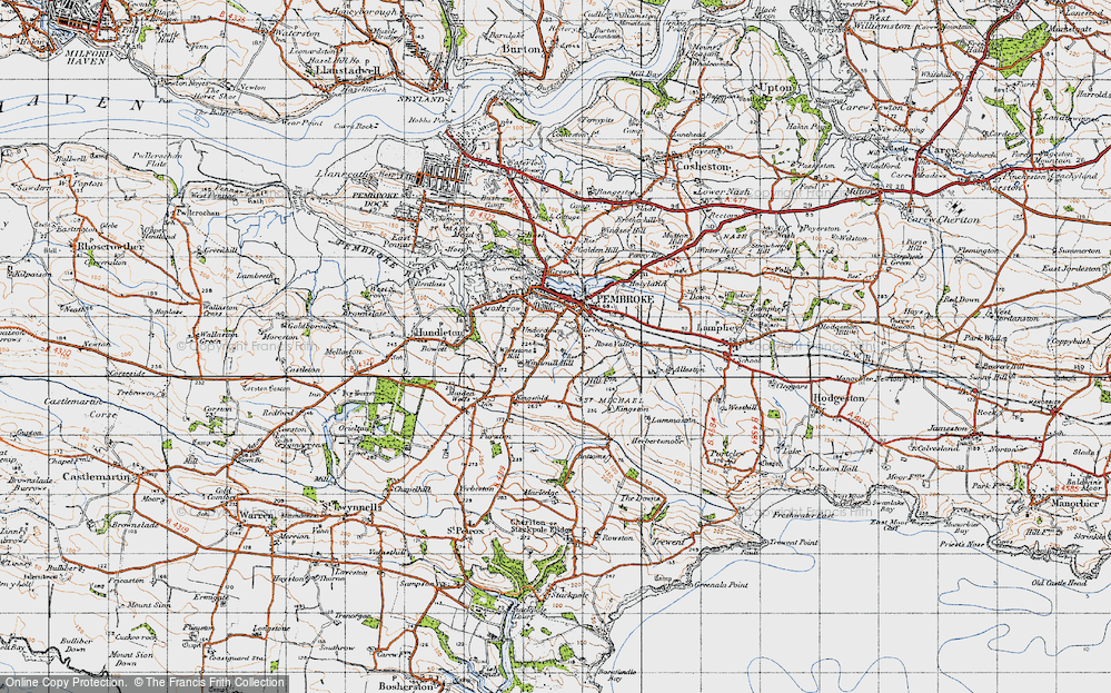 Old Map of Grove, 1946 in 1946
