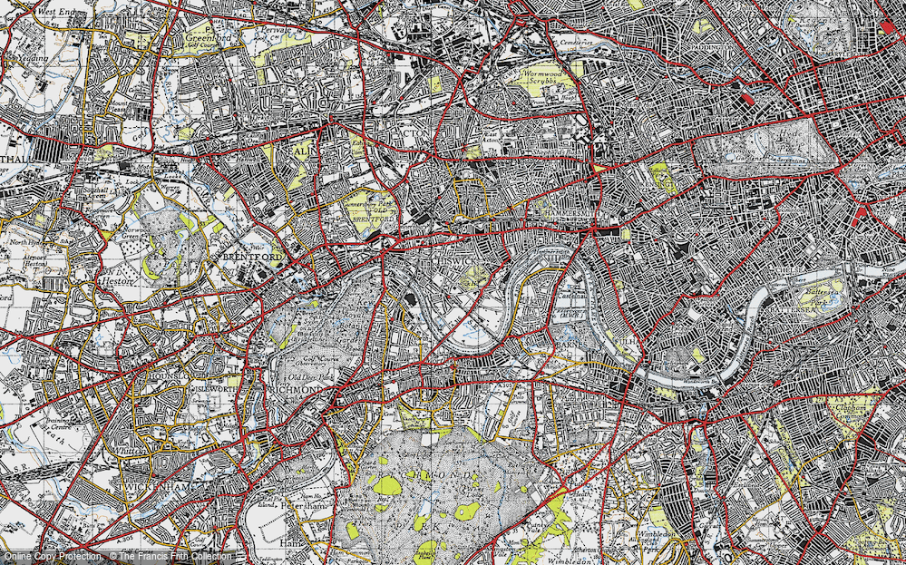 Old Map of Grove Park, 1945 in 1945