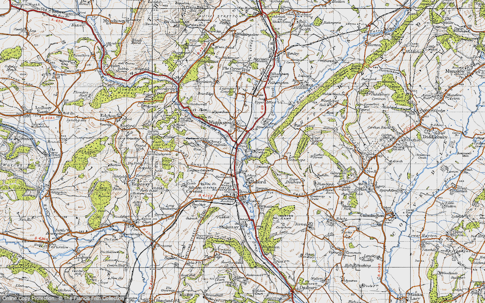 Old Map of Historic Map covering Berrymill Cottage in 1947