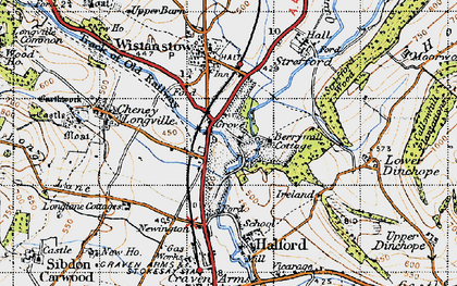 Old map of Berrymill Cottage in 1947