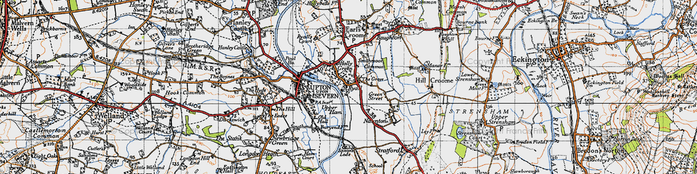 Old map of Grove, The in 1947