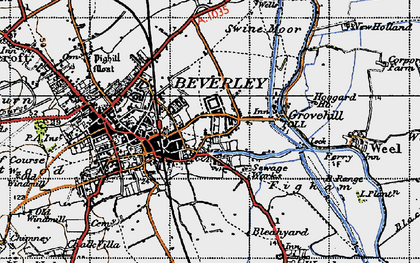 Old map of Grovehill in 1947