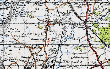 Old map of Grovesend in 1947
