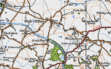 Old map of Grub Street in 1946