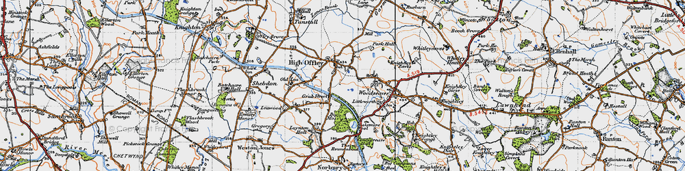 Old map of Grub Street in 1946