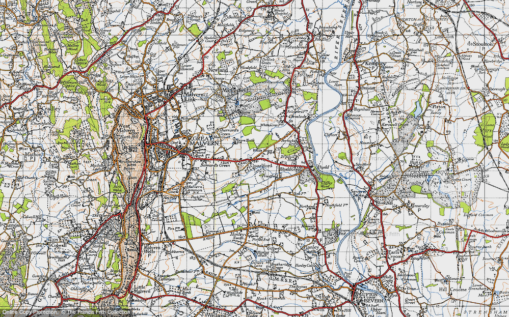 Old Map of Guarlford, 1947 in 1947
