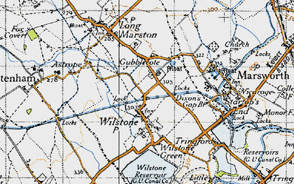 Old map of Gubblecote in 1946