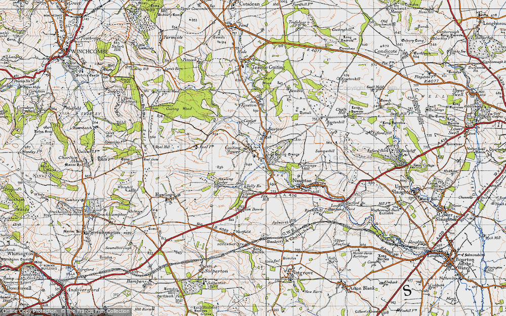 Old Map of Guiting Power, 1946 in 1946