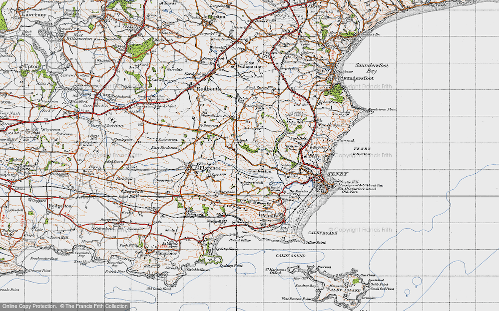 Old Map of Historic Map covering Astridge in 1946
