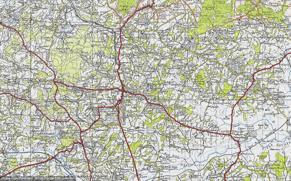 Old Map of Gun Green, 1940 in 1940
