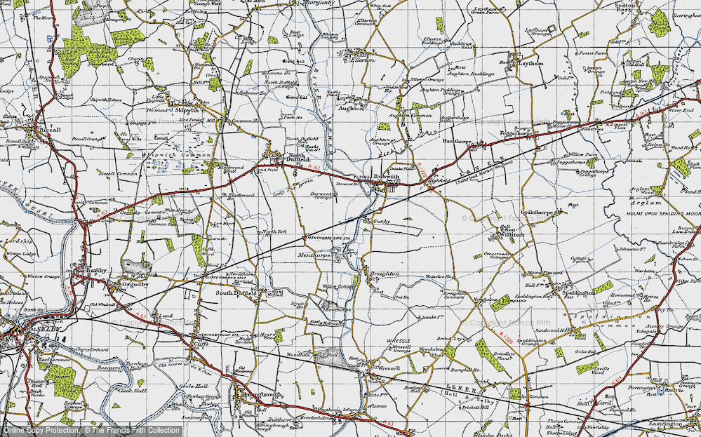 Old Map of Gunby, 1947 in 1947