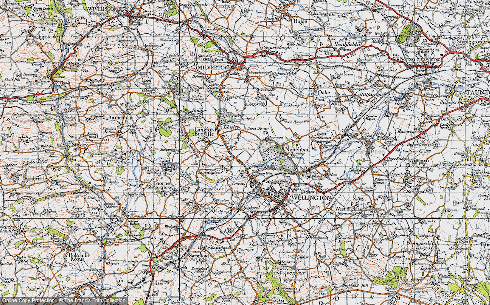 Old Map of Gundenham, 1946 in 1946