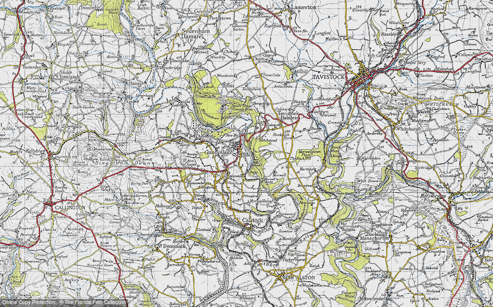 Old Map of Gunnislake, 1946 in 1946
