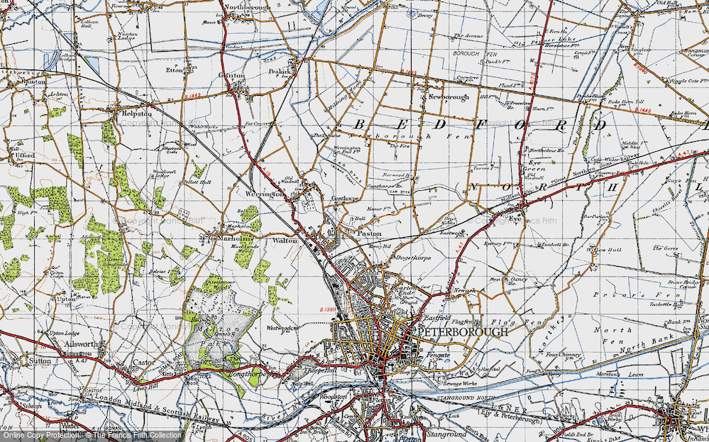 Old Map of Gunthorpe, 1946 in 1946