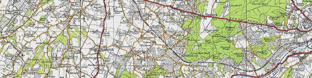 Old map of Brookes Croft in 1946