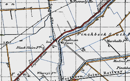 Old map of Guthram Gowt in 1946