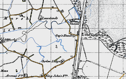 Old map of Leamlands in 1946