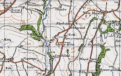 Old map of Gwastad in 1946