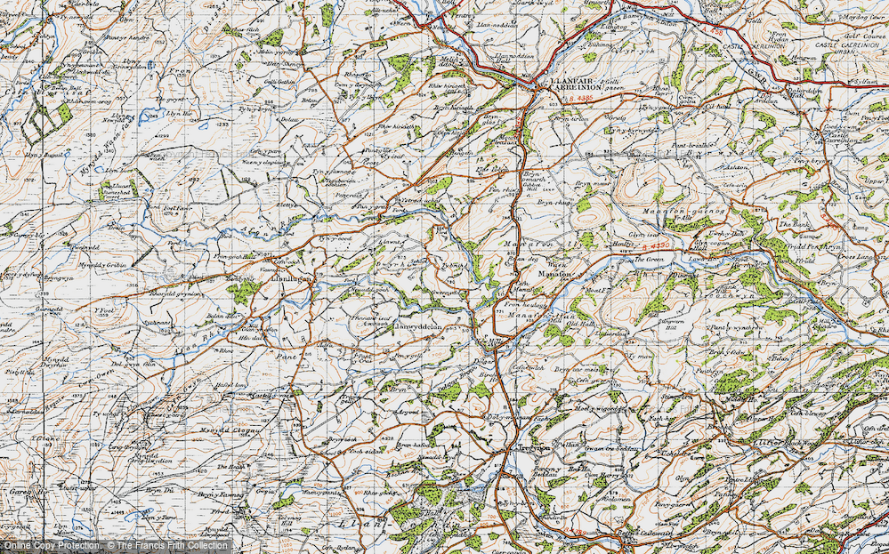 Old Map of Gwernydd, 1947 in 1947