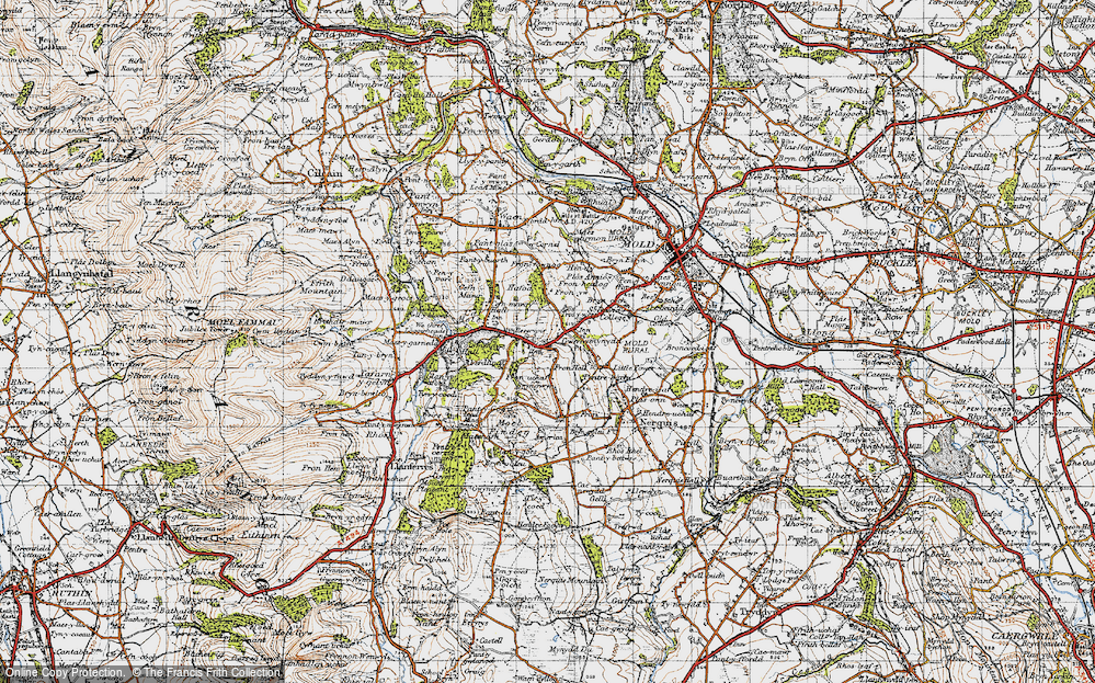 Old Map of Gwernymynydd, 1947 in 1947