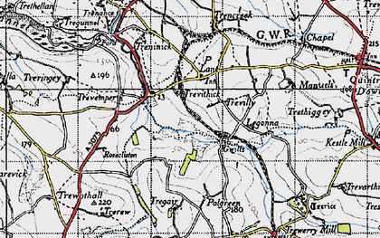 Old map of Gwills in 1946